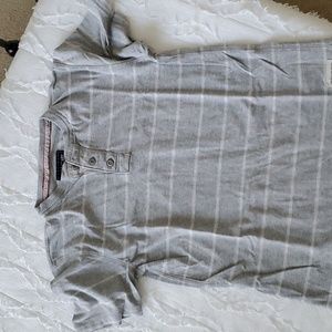 Cherokee Striped button t shirt